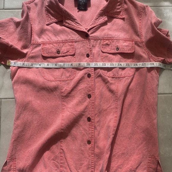 100% Silk Button Up Top - Picture 10 of 13